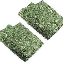 VILLCASE Reptile Carpet Mat 2pcs Lizard Supplies for Tortoise Moss Reptile Carpet Terrarium Substrate Liner Waterproof Heat Retaining-image-47