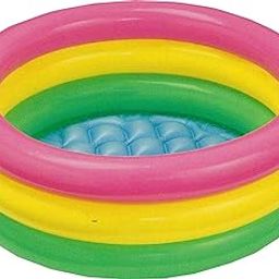 Bath Tub 3 feet Inflatable with Air Pump for Kids Inflatable Swimming Pool (Multi Color) (Size: 86 X 25 CM + Air Pump)-image-91