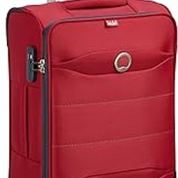 Delsey Easy Trip Polyester 68 Cm 4 Wheels Red Medium Soft Body Suitcase-13