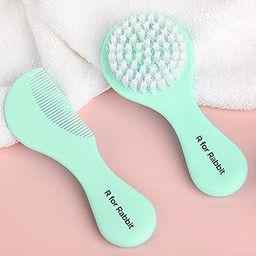 R For Rabbit Stylo Tiny Twirls Baby Hair Brush & Comb for New Born, Kids Hair Grooming Travel-Friendly Kit for Newborn, Infants Age 0+ Months(Sea Green)-26