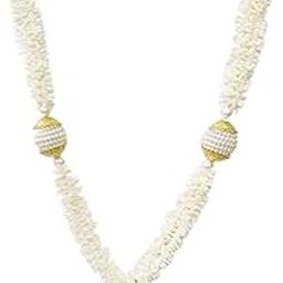 RJ Sales & Promotion Closely Knitted 22" Plastic Beaded - Mogra Haar,Mala - Garland Maala for Idols, Photo Frames, Fancy Dress, Marriages etc.-18