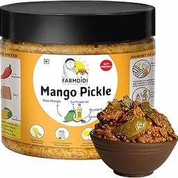 Farm Didi FarmDidi Mango Pickle 325g Mango Pickles Homemade|Traditional Indian Achar|Less Oil Aam ka achar|Dry Sukha Aam Ka Achaar made with Organic Methods & Preservative free-image-16