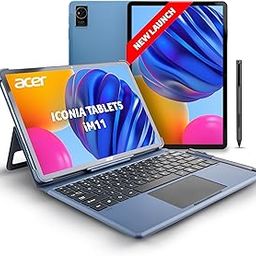 Acer Iconia Tab iM11-12M | 11.45” 60 Hz IPS Display, 450 nits, 8GB RAM + 256GB storage, 16MP Rear + 8MP Front Camera,Fingerprint Reader,Wi-Fi + 4G LTE(Calling), Android 14,BT 5.2, Slim Metal Body,Blue-80