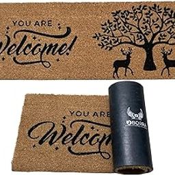 OBORRA Natural Coir Door Mate for Home with Anti-Skid PVC Backing – Heavy Duty Doormats for Main Door Entrance, Durable Door Mats for Home Entrance Large Size (120 x 40 cm, Rectangular, Welcome Print)-10