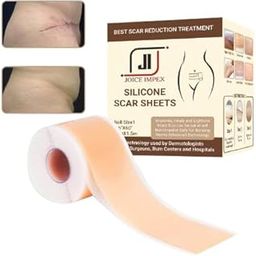 JOICE IMPEX Scar Tape Silicon Sheet for Scar Removal Waterproof Medical Grade Soft Silicone Scar Tape Roll for Surgery Injury Tape-image-86