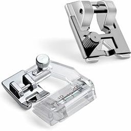Zenith Braiding & Bias Tape Presser Foot Combo - Snap-On for Low Shank Machines | Fits Usha Janome, Brother, Singer | Ideal for Braiding & Bias Binding | (Braiding & Bias Tape Foot)-image-63