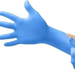 WALDENT Nitrile Medical Disposable Examination Gloves are non-powdered, ambidextrous, and tear-resistant. Ideal for medical, general use, these blue gloves come in a pack of 40 pairs (Medium size).-15