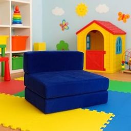 PumPum Kids Sofa Cum Bed – 2-in-1 Convertible Foldable Toddler Couch, Soft & Comfortable Foam Seating for Playroom, Nursery & Bedroom,Navy Blue-picture-14