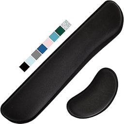 Gorilla Grip Soft Gel Memory Foam Ergonomic Wrist Rest, Slip Resistant, Comfortable Keyboard and Mouse Pad Cushion Set, Typing Pain Relief, Support for Office Computer Desks, Laptops, Gaming, Black-picture-12
