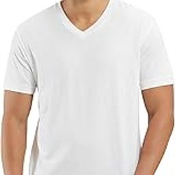 2726 Men's Super Combed Cotton Rich Solid V Neck Half Sleeve T-Shirt-image-94
