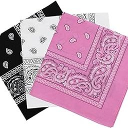 Unisex Cotton Paisley Cowboy Bandanas - Pack of 3-image-62