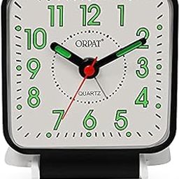 Ajanta Orpat Time Piece Buzzer Alarm Clock (Small_7X6.5X4 cm_Black)-28