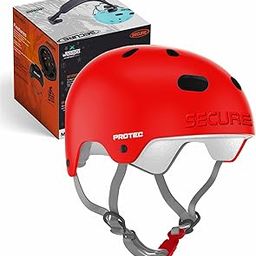 Jaspo Secure Sports Helmet for Cycling, Skating, Skateboarding - for All Age Groups (L, Red Matte)-image-24