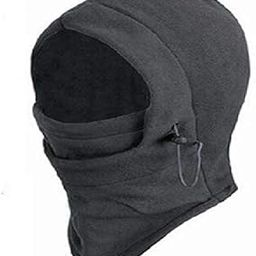 Balaclava Beanie hat Female for Women Men Face Mask Bonnet Windproof Thick Warm Snow Ski Winter Hat Cap Earflap Grey Color-image-7