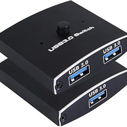 AMAIRIYCA Switch Selector, 2 in 1 Out USB Switcher for 2 Computers Share 1 USB Devices Or Two USB Device Share 1 Computer Support Mouse, Keyboard, Scanner, Printer, Etc-image-60
