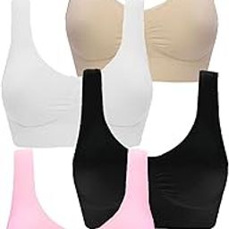 LIECRY Art Women's Wirefree Sports Slip on Sportsbra (Multicolor) Sportsbra ComboAB102 Any Random Color Will BE Send-picture-45
