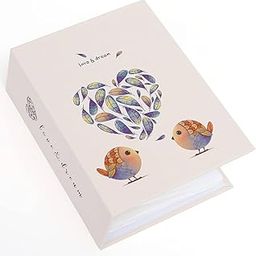 Even Photo Album Book, Album for photos collection, 4 inch x 6 inch (10 x 15 Cm) size Photo collection album with taxture and design on Cover (100 PHOTO SPACE) (love & dream)-image-87