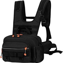Men Outdoor Chest Bag Zipper Organizer Chest Pack for Running Hiking Workout Style B-image-59