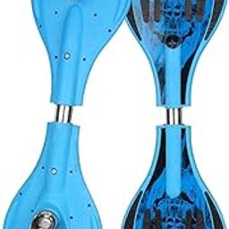 Strauss Bronx SF Waveboard/Caster Board/Balancing Board | Heavy Duty Skateboard with 360-degree Caster Wheels | Lightweight with Illuminating Wheels | Ideal for All Skill Level-image-34