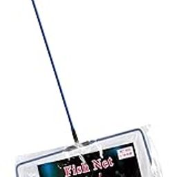 Foodie Puppies Fish Net Cleaner for Aquarium/Fish Tank - (8inch Fish Net) | Nylon Net Safe for All Aquarium Fish, White Net with Blue Handle Quick Catch Mesh Aquarium Fish Net-29