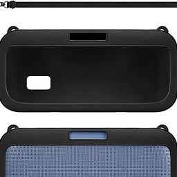 Geekria Silicone Speaker Case Cover Compatible with Bose SoundLink Max Case, Protective Soft Skin, Replacement Portable Speakers Travel Carrying Sleeve with Shoulder Strap (Black)-image-58