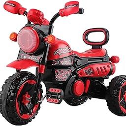 SmileyToys FunRide Kids Tricycle - Front Headlight and Musical - 2 Years to 5 Years - Trike for Indoor and Outdoor - Up to 30 Kgs - Powar Red Black Made in India-image-36