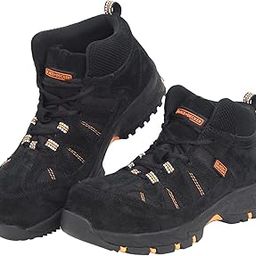 High Ankle Black Leather Safety Shoes for Men | Double Density | Fiber Toe | Antistatic & Antislip | BXWB0165IN-image-19