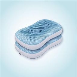 The Sleep Company SmartGRID ErgoRelief Pillow | 8 Shaped Ergonomic Design | Central Head Pocket | Neck & Shoulder Pain Relief | Washable Cover | Bed Pillow | Sleeping Pillow | White | Pack of 2-image-3
