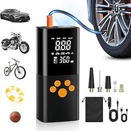 Tire Inflator Portable Air Compressor, 180PSI Air Pump for Car Tires with 20000mAh Battery, One Click Smart Air Pump Tire Inflator for Car, Motorcycle, Bicycle and More with Tire Pressure Gauge-image-72