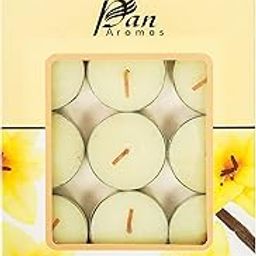 Pan Aromas - (French Vanilla) Scented Tealight Candles| Pack of 15| Long Burning Tealight Scented Candles for Home, Office & Gifting - 2.5 hrs to 3 hrs Burn Time-image-3