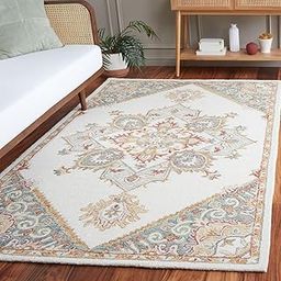 Haniya Rugs Premium Collection Anti Shed Carpet Loop Pile Woolen Handmade Carpet for Living Room Bedroom Drawing Room Hall and Floor Size 5 x 8 feet Color Multi Multi-image-30