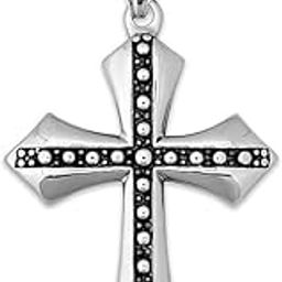 Glass Rosary Beads Chain Necklace with Jesus Cross Pendant | Necklace For Men and Women | Certified & Authentic Chain | Stylish & Fancy Neckpiece for All Occasion-image-18