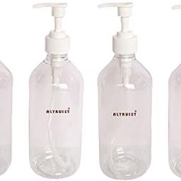 Altruist Unbreakable Plastic Empty Hand wash sanitizer Spray Bottle 500ml (Pack of 4)-image-4