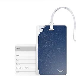 100yellow® Luggage Tag- Natural Scenery Printed Designer Luggage Travel Baggage Tags with Silicon Strap- Ideal for Travel-54