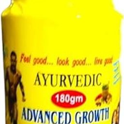 Ayurvedic Advanced Growth Powder, 180g, Health Supplement for Weight Gain, Vegetarian-image-75