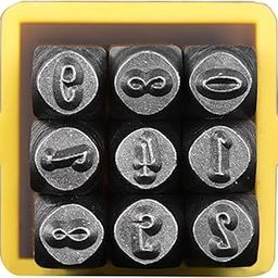 UJEAVETTE Metal Stamp Set Multiuse Sturdy Hand Stamping Projects for Steel Paper Brass Type C-image-55