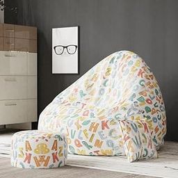 Biggie Bean XXXXXL Bean Bag Sofa with Cushion and Footrest - Full Printed - Official Oreka Home - Comfort Level: Advanced - Theme: Nomadic Nuances-image-95