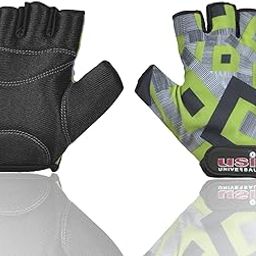 USI UNIVERSAL Gym Gloves, Bouncer Fitness Gloves for Men Women Boys & Girls, Fitness Workout Gloves, Padded Palm Gloves, Powerlifting Gloves for Gym (Size M, Green)-20