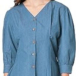 Denim Short top for Women Light Blue-picture-34