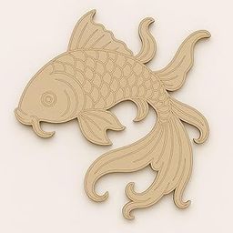 American Elm Fish MDF Cutouts Pre Marked Wooden Craft Shapes for DIY Painting Ocean Decoration & Kids Art (8x6.08 inch 4Piece)-image-69