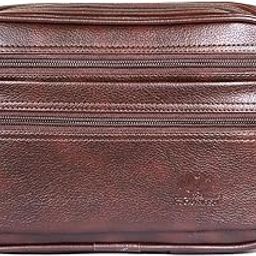 Men Multipurpose Travel Pouch Cash Money Pouch Wrist Handbag Coin Purse (Tan)-picture-13