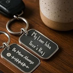 Custom Spotify Code Metal Keychain – Personalized Engraved Message & Name – Unique Gift for Him or Her – Scan to Play Song or Playlist – Anniversary, Birthday, Valentine’s Gift-image-91