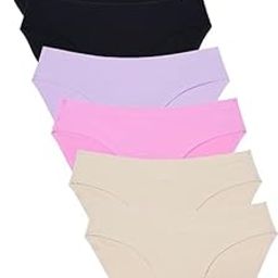 Seamless Underwear Panty Invisible Bikini No Show Nylon Spandex Women Panties-image-34