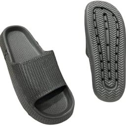 BUYFOOTS EVA Sliders for Women Men, Rubber Soft Non-Slip for Indoor & Outdoor Bathroom Pool Beach and Shower Slippers, Flip Flops,Walker-image-22