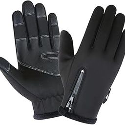THE STYLE SUTRA Thermal Windproof Waterproof Winter Gloves Touch Screen Mittens Black S-image-44