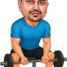 Custom Caricature Photo Frame – 6-Inch Gym Pose in Workout Outfit with Gym Equipment | Personalized Fitness Gift for Gym Lovers, Friends, Boyfriend, Brother, Trainer | Tabletop Decor-image-94