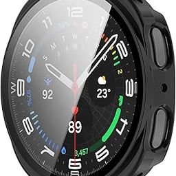 OBOE PC 44mm Screen Protector Case Compatible with Samsung Galaxy Watch 8 44mm (D-Black) [Watch NOT Included]-image-86