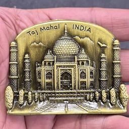 DT DECTONE Regular Metal Fridge Magnet, Taj Mahal India 3D Metal Magnet for Fridge, Study Table, Office Desk, Premium Gift, Best Home Dcor Item for Travel Enthusiasts, Handmade Crafted Magnet-TM1-image-87