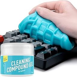 CLICK CLEAN Keyboard Cleaning Gel, 7oz Universal Cleaning Gel for Keyboards Electronics Cleaner Dust Cleaning for Car, Laptop, Keyboard, Air Vents-26
