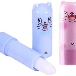 New Cute Cartoon Lip Balm Helps in Moisturizing and Hydrating Lips pack of two (Blue,Purple)-16